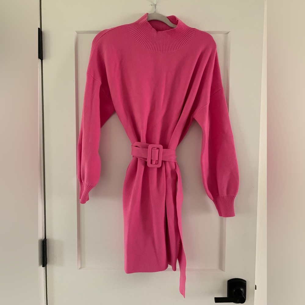 Yellow the Label pink sweater dress size medium